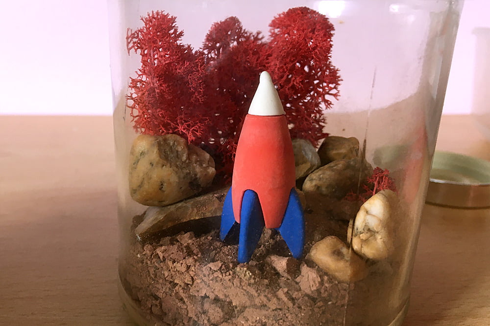 My Mars Jar Complete with Rocket, Image Sophie Brown