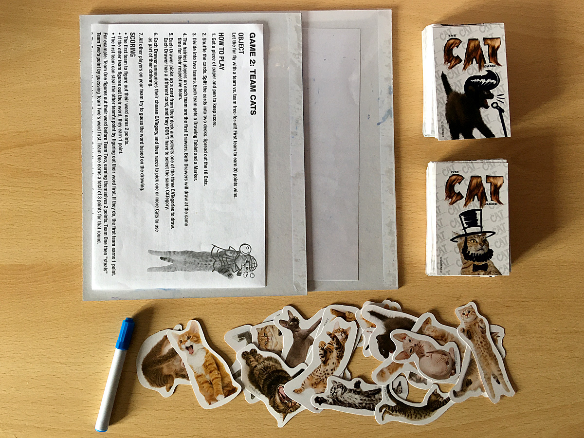 Components of a Well-Used Copy of The Cat Game, Image Sophie Brown