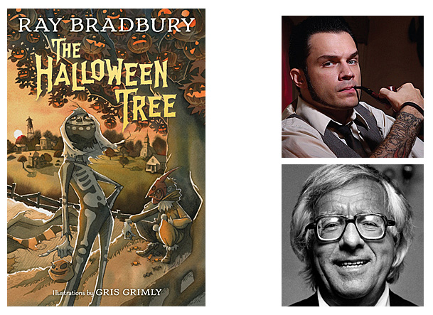 The Halloween Tree Cover Image Knopf Books for Young Readers, Author Image Ray Bradbury, Illustrator Image Gris Grimly