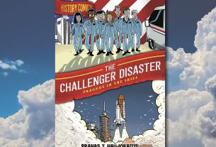 The Challenger Disaster Cover, First Second Books, Background Image by Dimitris Vetsikas from Pixabay
