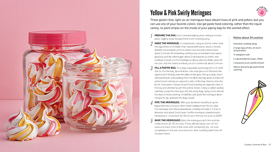 Yellow and Pink Swirly Meringues, Image Insight Editions
