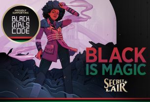 Secret Lair: Black is Magic MtG Black Girls CODE