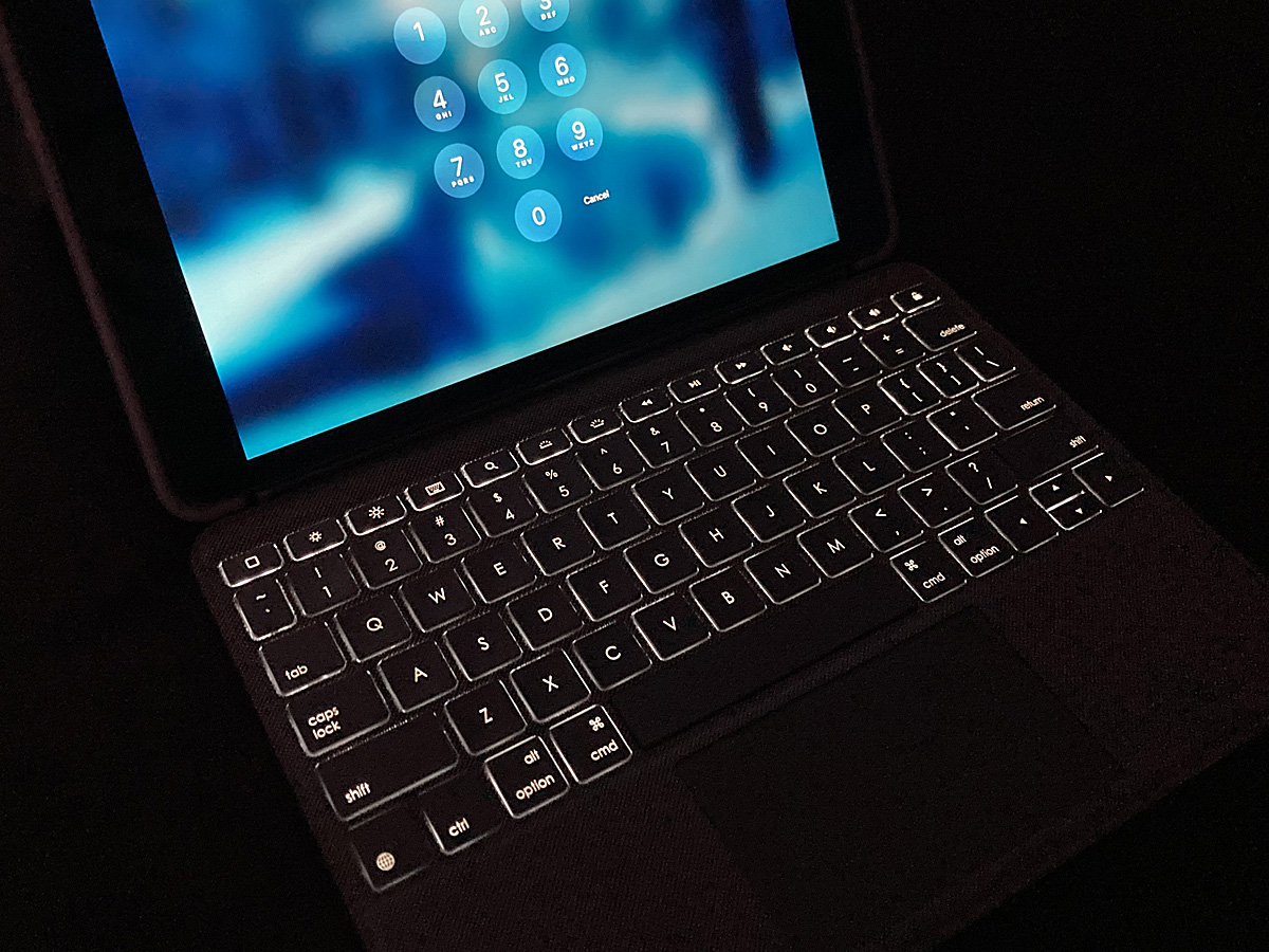 The Backlit Keyboard on the Combo Touch, Image Sophie Brown
