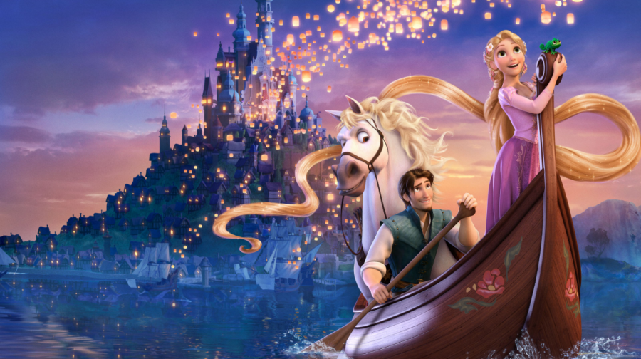 'Tangled' promo poster with lantern light