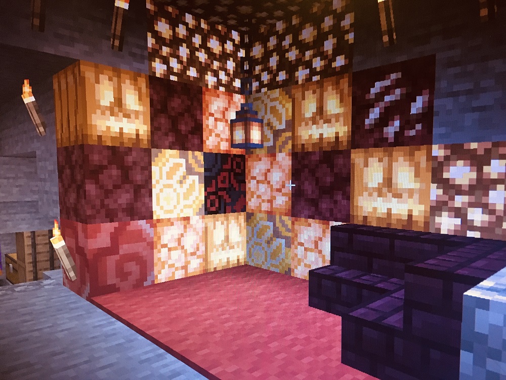 Minecraft lounge room