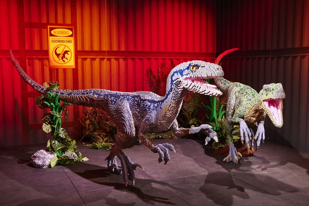 image of LEGO dinosaurs at Australian Museum