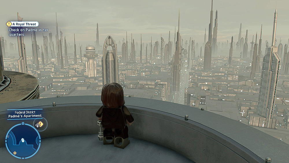 Looking Out Over Coruscant Gives Some Idea of the Detail Found in this Game