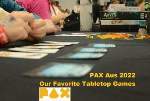 image of people playing tabletop games at PAX Aus 2022