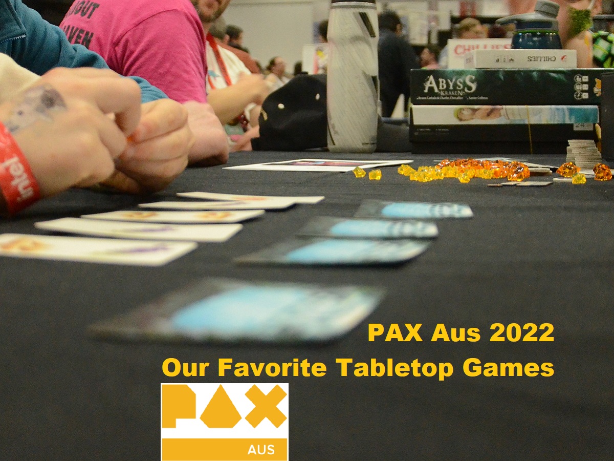 image of people playing tabletop games at PAX Aus 2022