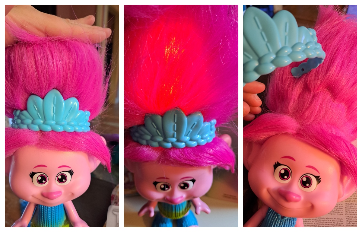 DreamWorks Trolls Band Together Hair Pops Poppy Small Doll and Accessories,  Toys Inspired by the Movie